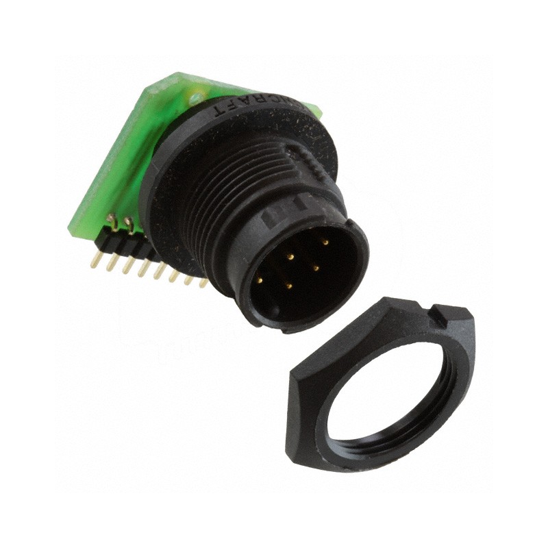 1 pcs : EN3P8MRAPCBN - CONN RCPT MALE 8POS GOLD SOLDER