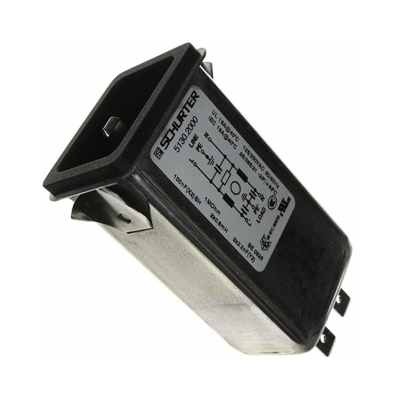 1 pcs : 5130.2000 - PWR ENT RCPT IEC320-C20 PANEL QC