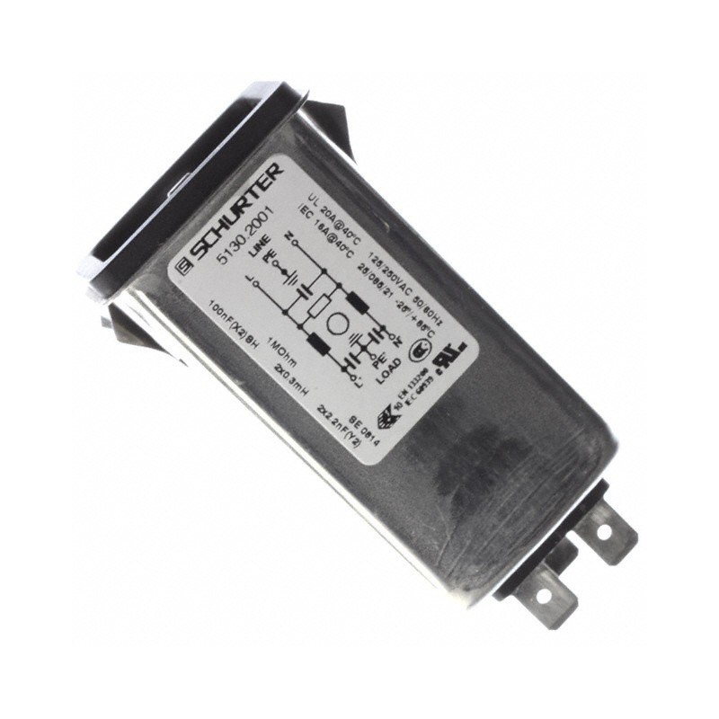 1 pcs : 5130.2001 - PWR ENT RCPT IEC320-C20 PANEL QC