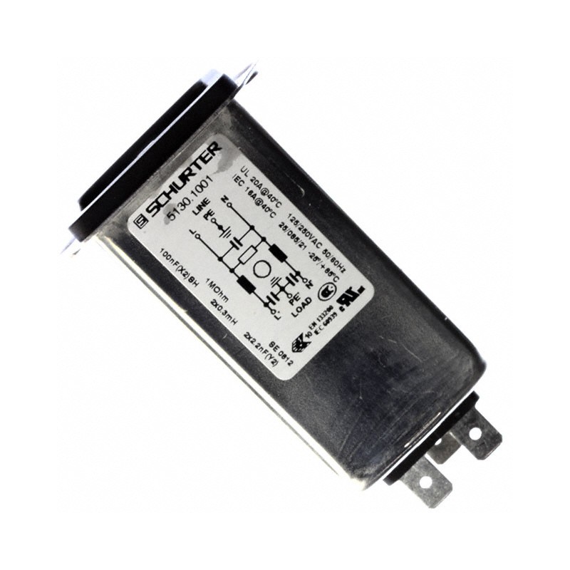 1 pcs : 5130.1001 - PWR ENT RCPT IEC320-C20 PANEL QC