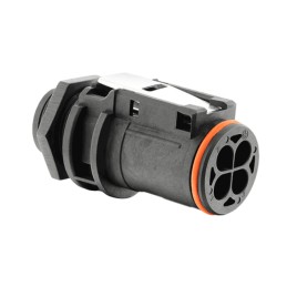 1 pcs : UTL5103G1P - CONN PLG HSG F/M 4POS PNL MNT