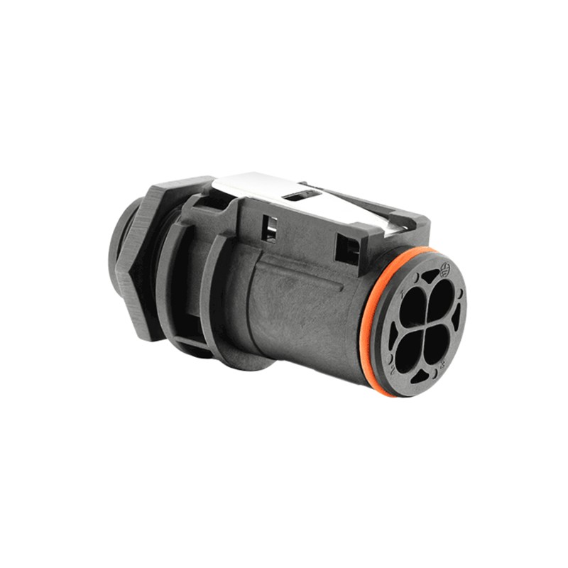 1 pcs : UTL5103G1P - CONN PLG HSG F/M 4POS PNL MNT