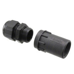 1 pcs : UTG16ST - CONN BACKSH W/CLMP SZ16 BLK PG16