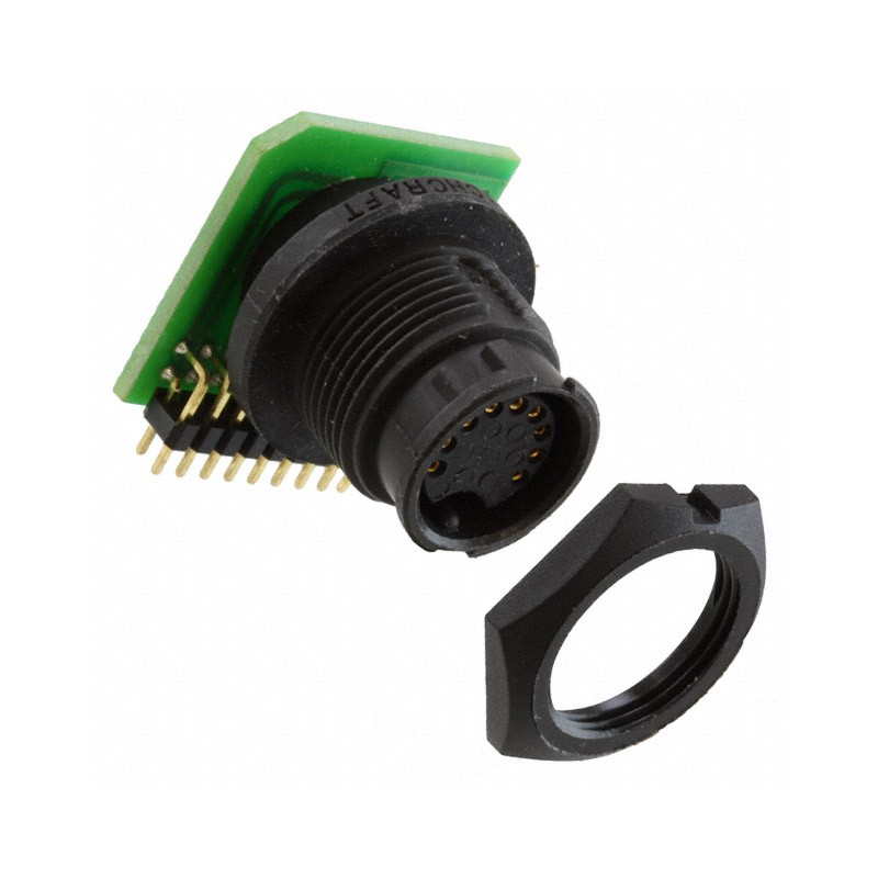 1 pcs : EN3P9FRAPCBN - CONN RCPT FMALE 9POS GOLD SOLDER