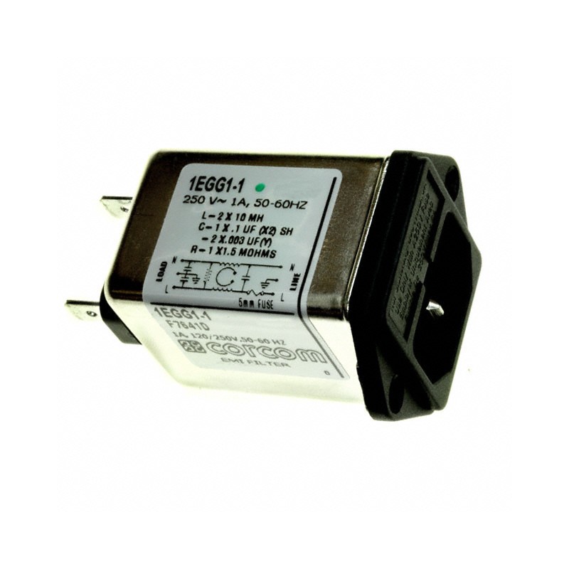 1 pcs : 1EGG1-1 - PWR ENT MOD RCPT IEC320-C14 PNL