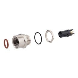 1 pcs : MMT361A815-0001 - M12 PC BOARD JACK, INDIVIDUAL PA