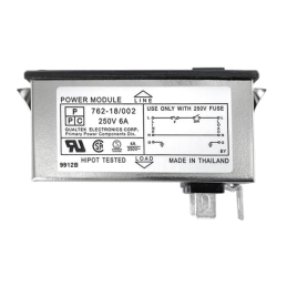 1 pcs : 762-18/002 - PWR ENT MOD RCPT IEC320-C14 PNL