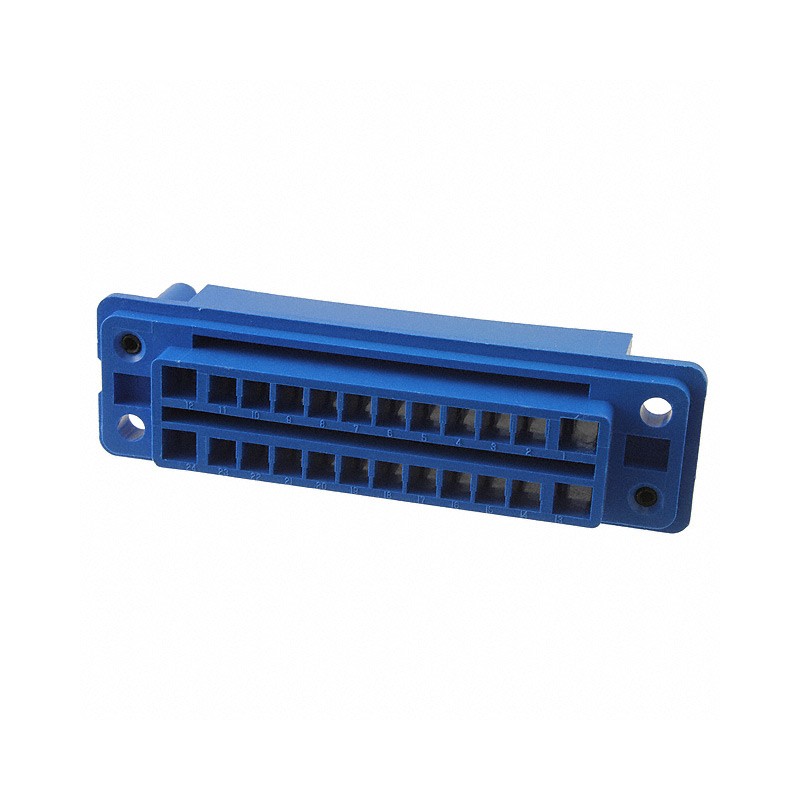 1 pcs : 172624-3 - CONN PLUG HSG DRAWER 24POS BLUE