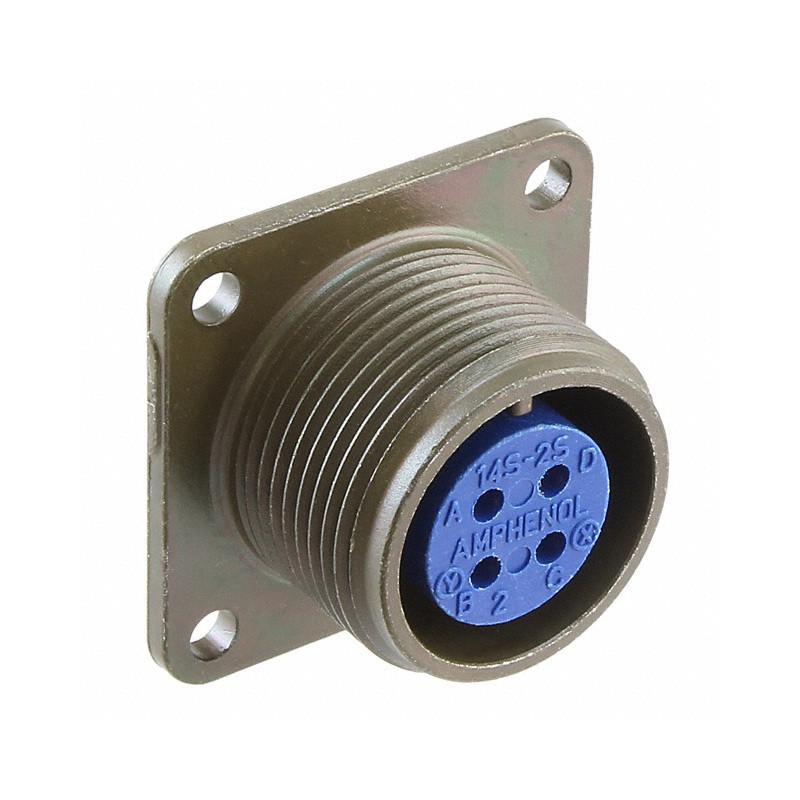 1 pcs : 97-3102A-14S-2S - CONN RCPT FMALE 4P SOLDER CUP