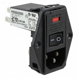 1 pcs : 9-6609955-2 - PWR ENT MOD RCPT IEC320-C14 PNL