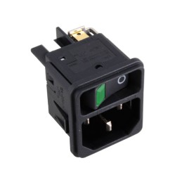 1 pcs : DC11.0031.301 - PWR ENT MOD RCPT IEC320-C14 PNL