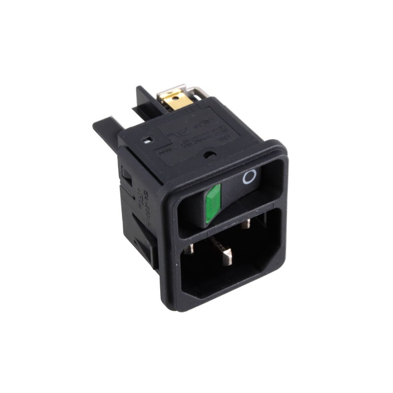 1 pcs : DC11.0031.301 - PWR ENT MOD RCPT IEC320-C14 PNL