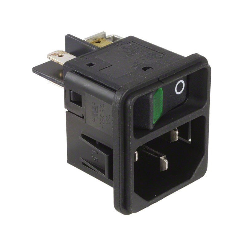 1 pcs : DC11.0031.201 - PWR ENT MOD RCPT IEC320-C14 PNL