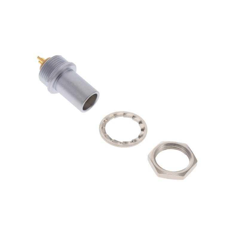 1 pcs : FAA.0S.302.CLA - CONN CIRC PLUG 2P GOLD SLDR CUP