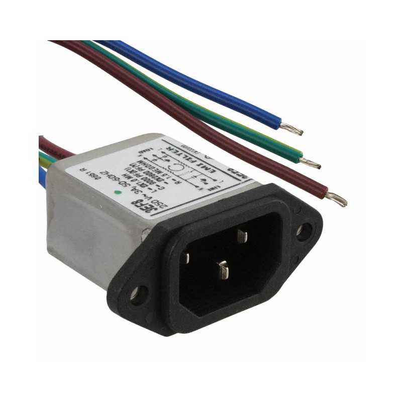 1 pcs : 6609014-8 - PWR ENT RCPT IEC320-C14 PNL WIRE