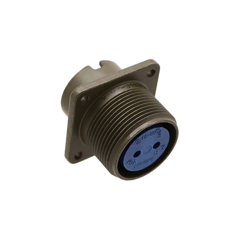 1 pcs : 97-3102A18-3S - CONN RCPT FMALE 2P SILV SLDR CUP