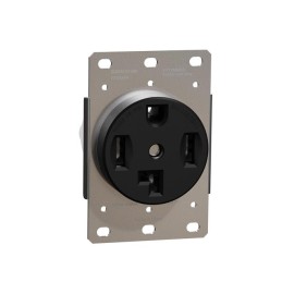 1 pcs : SQR46301BK - DRYER OUTLET 30A NEMA 14-30R BK