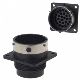 1 pcs : UTG020-28P - CONN RCPT HSNG MALE 28POS PNL MT