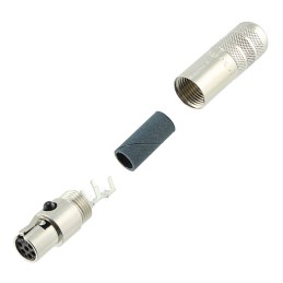 1 pcs : TA6FSH - CONN PLUG FMALE MINI XLR 6P SLDR