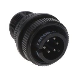 1 pcs : 97-3106A14S-6P-621 - CONN PLUG MALE 6P SILV SLDR CUP