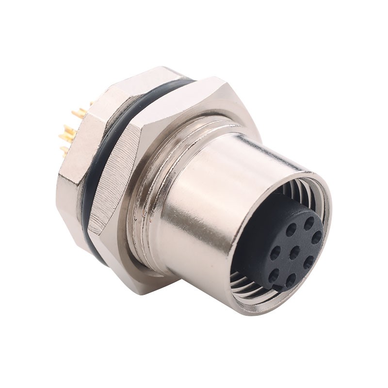 1 pcs : 859-008-203R004 - CONN PLUG FMALE 8P GOLD SLDR CUP