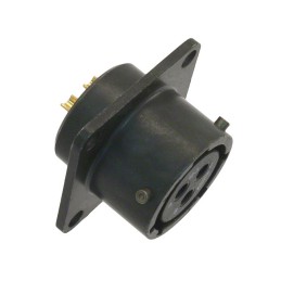 1 pcs : PT02E-12-3S - CONN RCPT FMALE 3P GOLD SLDR CUP