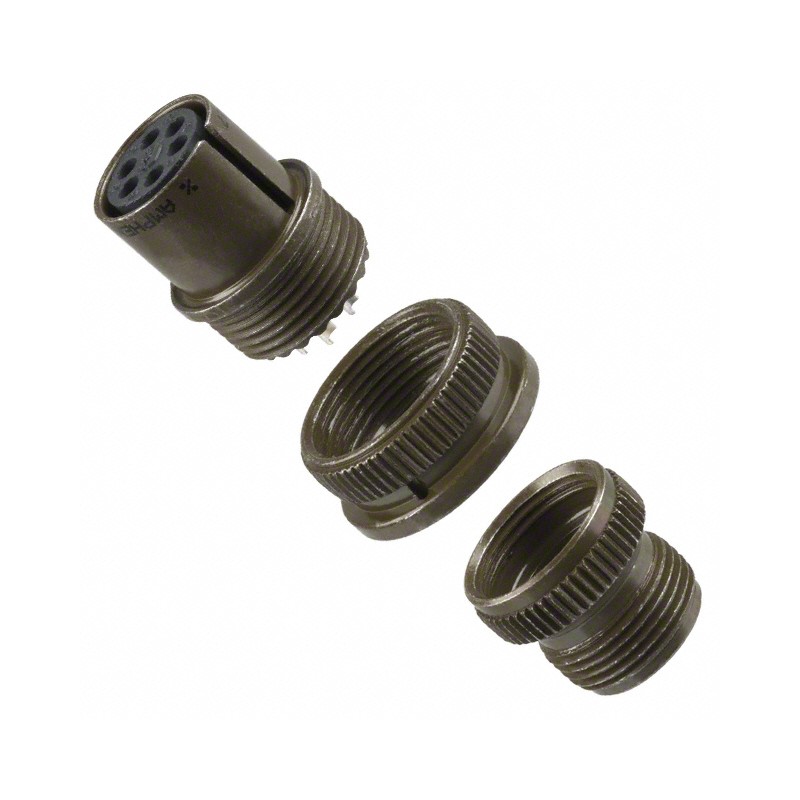 1 pcs : MS3106A-14S-6S - CONN PLUG FMALE 6P SILV SLDR CUP