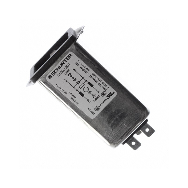 1 pcs : 5130.1201 - PWR ENT RCPT IEC320-C20 PANEL QC
