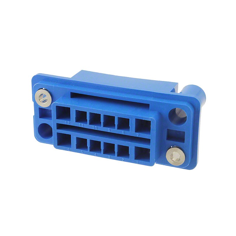 1 pcs : 5172069-1 - CONN RCPT HSG DRAWER 12POS BLUE