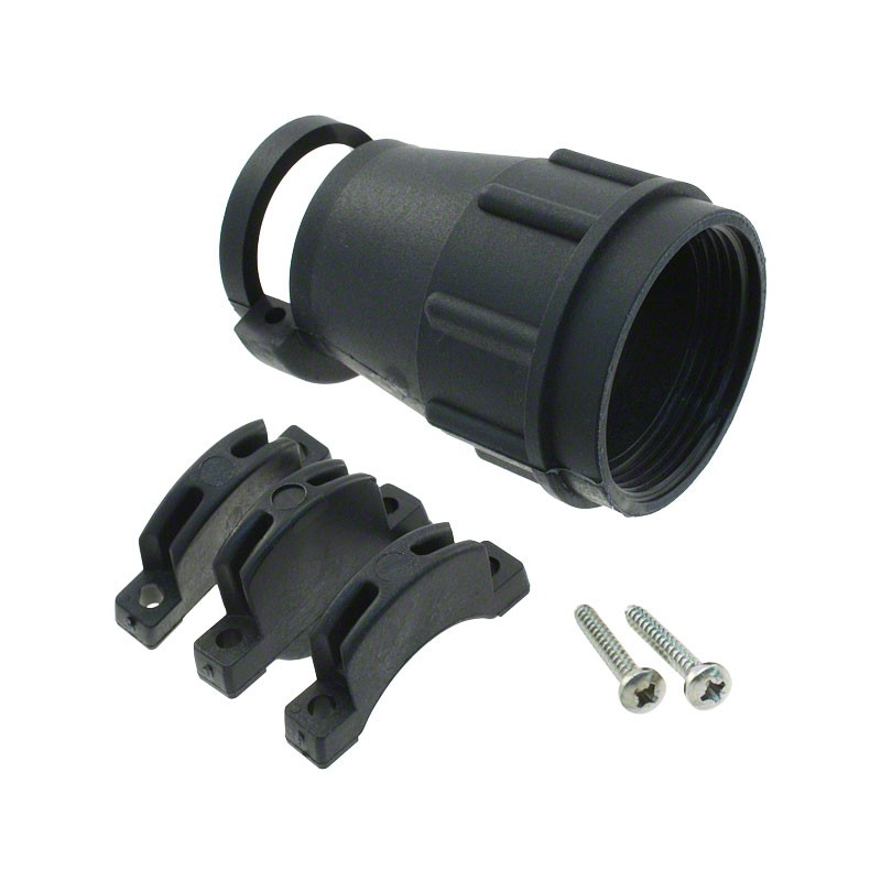 1 pcs : TR20ASR1N - CONN BACKSHELL W/CLMP SZ20 BLACK