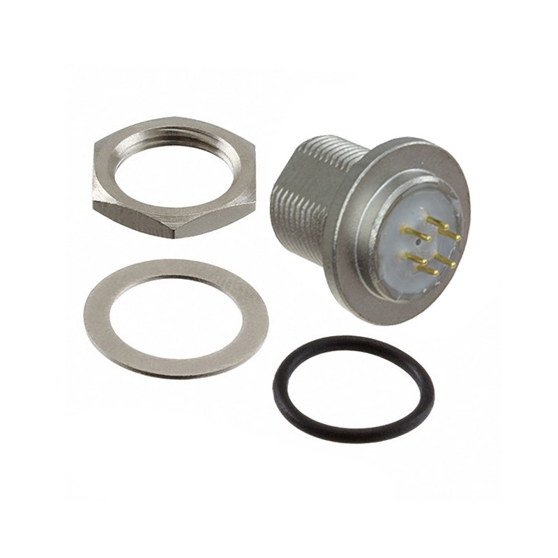 1 pcs : TS2P6M26-BPE - CONN RCPT MALE 6POS GOLD SOLDER