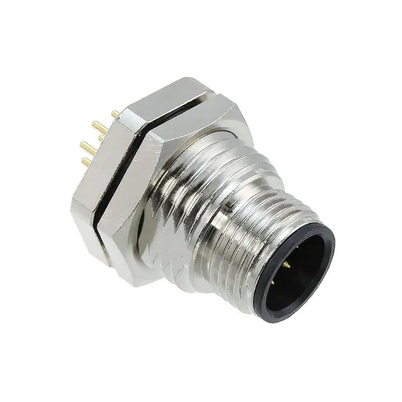 1 pcs : 860-008-11SR004 - M12 8P A-CODE MALE VERT PANEL SS