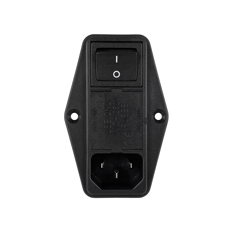 1 pcs : 764-00/003 - PWR ENT MOD RCPT IEC320-C14 PNL