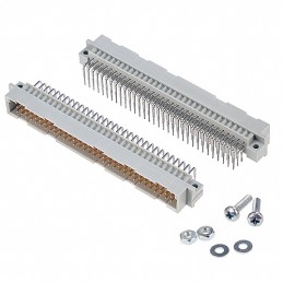 1 pcs : RE96MSR-125 - CONN DIN HDR 96POS PCB RA GOLD