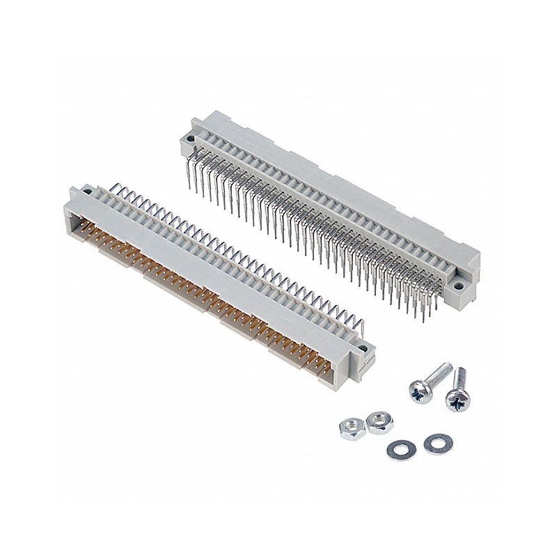 1 pcs : RE96MSR-125 - CONN DIN HDR 96POS PCB RA GOLD