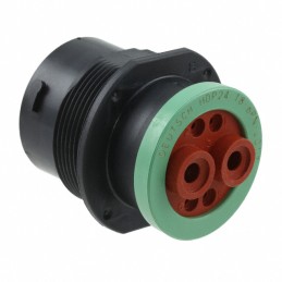 1 pcs : HDP24-18-6PN-L017 - CONN RCPT HSNG MALE 6POS PNL MNT