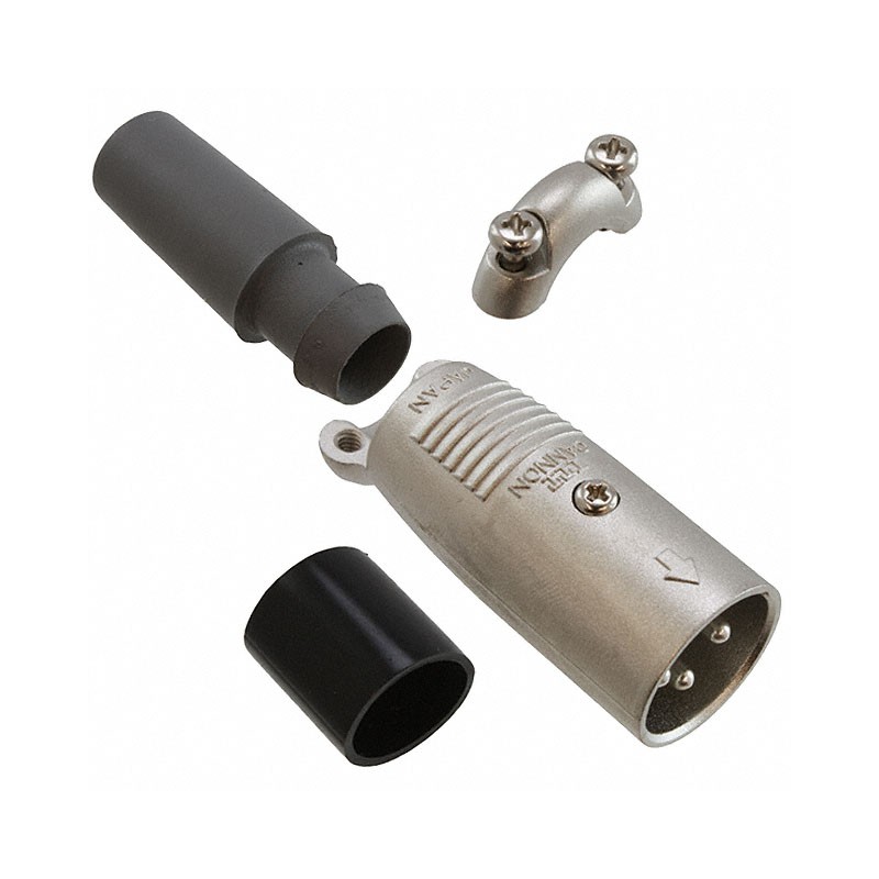 1 pcs : XLR312C - CONN PLUG MALE XLR 3P SOLDER