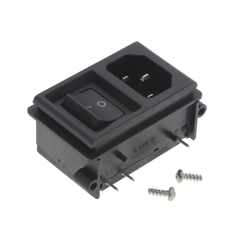 1 pcs : KP01.1153.11 - PWR ENT MOD RCPT IEC320-C14 PNL