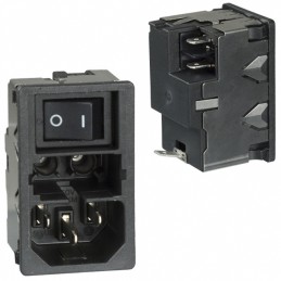 1 pcs : KM01.1105.11 - PWR ENT MOD RCPT IEC320-C14 PNL