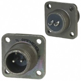 1 pcs : MS3102E10SL-4P - CONN RCPT MALE 2P SILV SLDR CUP