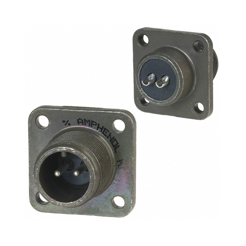 1 pcs : MS3102E10SL-4P - CONN RCPT MALE 2P SILV SLDR CUP