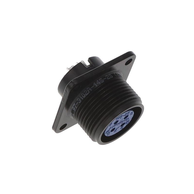 1 pcs : 97-3102A14S-2S-621 - CONN RCPT FMALE 4P SILV SLDR CUP