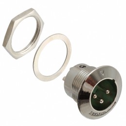 1 pcs : B3M - CONN RCPT MALE XLR 3P SOLDER CUP