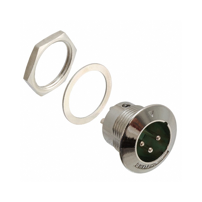 1 pcs : B3M - CONN RCPT MALE XLR 3P SOLDER CUP