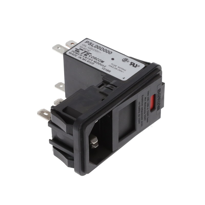 1 pcs : 9-6609962-3 - PWR ENT MOD RCPT IEC320-C14 PNL