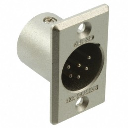 1 pcs : XLR632 - CONN RCPT MALE XLR 6P SOLDER CUP