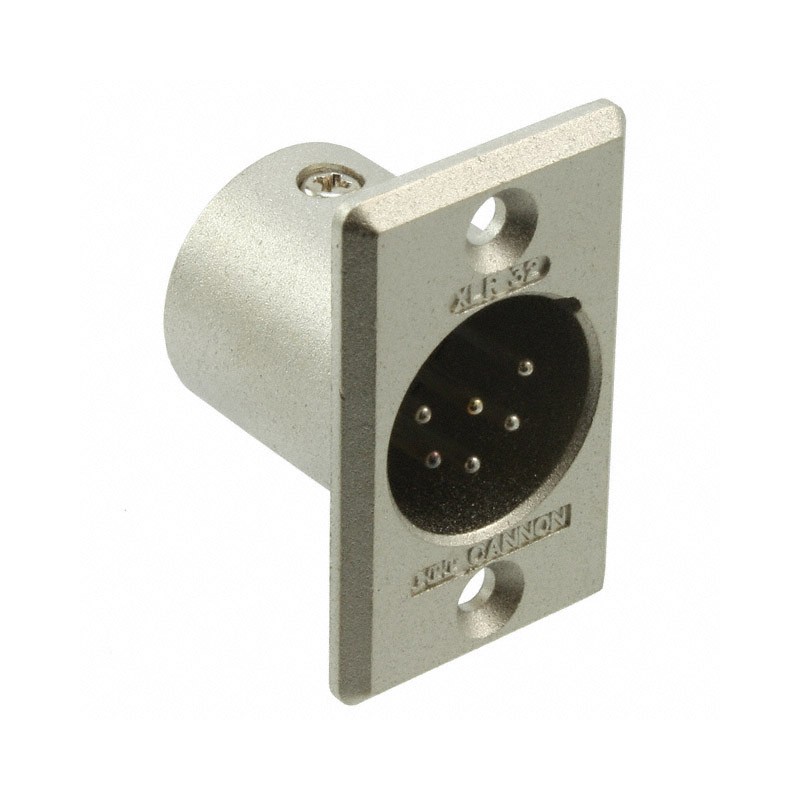 1 pcs : XLR632 - CONN RCPT MALE XLR 6P SOLDER CUP