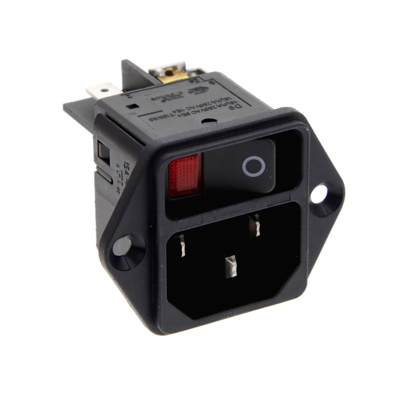 1 pcs : DC11.0021.006 - PWR ENT MOD RCPT IEC320-C14 PNL