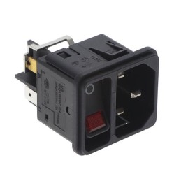 1 pcs : DC11.0021.206 - PWR ENT MOD RCPT IEC320-C14 PNL