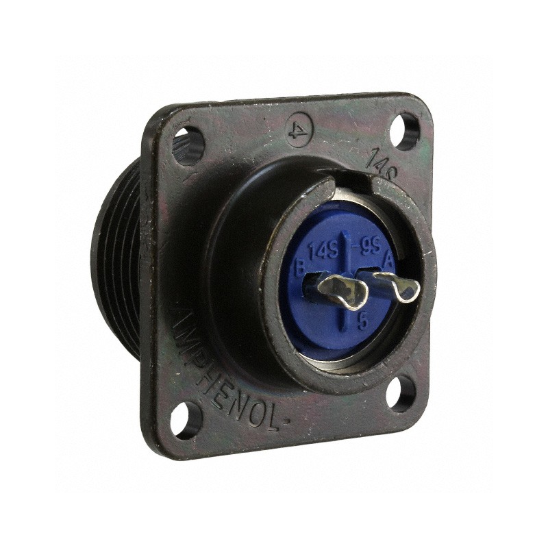 1 pcs : 97-3102A-14S-9S - CONN RCPT FMALE 2P SOLDER CUP